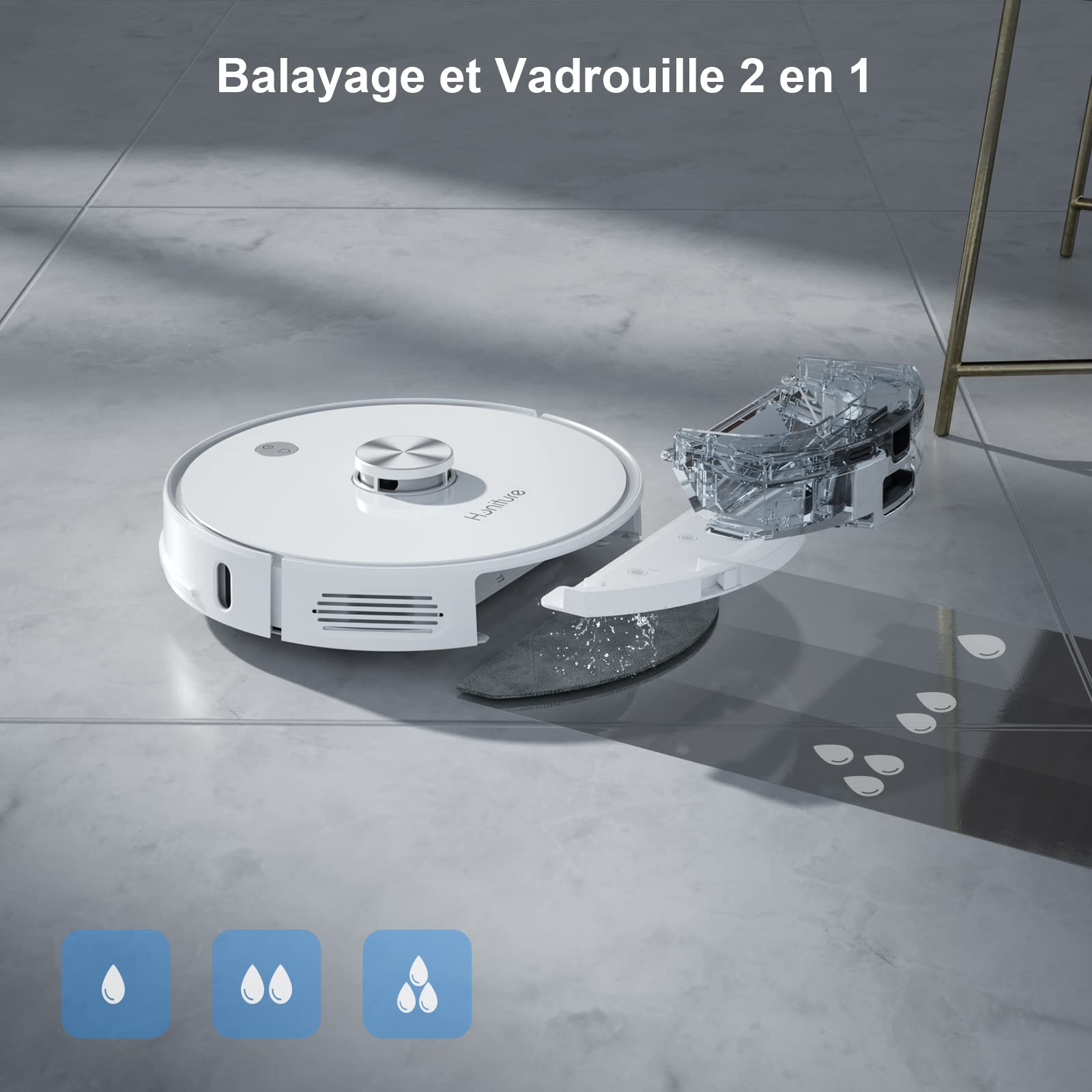 HONITURE Robot Vacuum Cleaner Q6 Pro 3500pa, WiFi/APP/Alexa