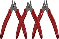 Vista 1 de Waziaqoc Paquete de 3 cortadores de alambre micro de 5 pulgadas, cortador de descarga electrónica de pequeña precisión, cortador de bebedero