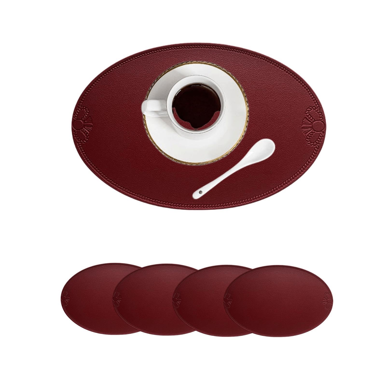 Sets de table ronds étanches et résistants à la chaleur pour protéger votre table