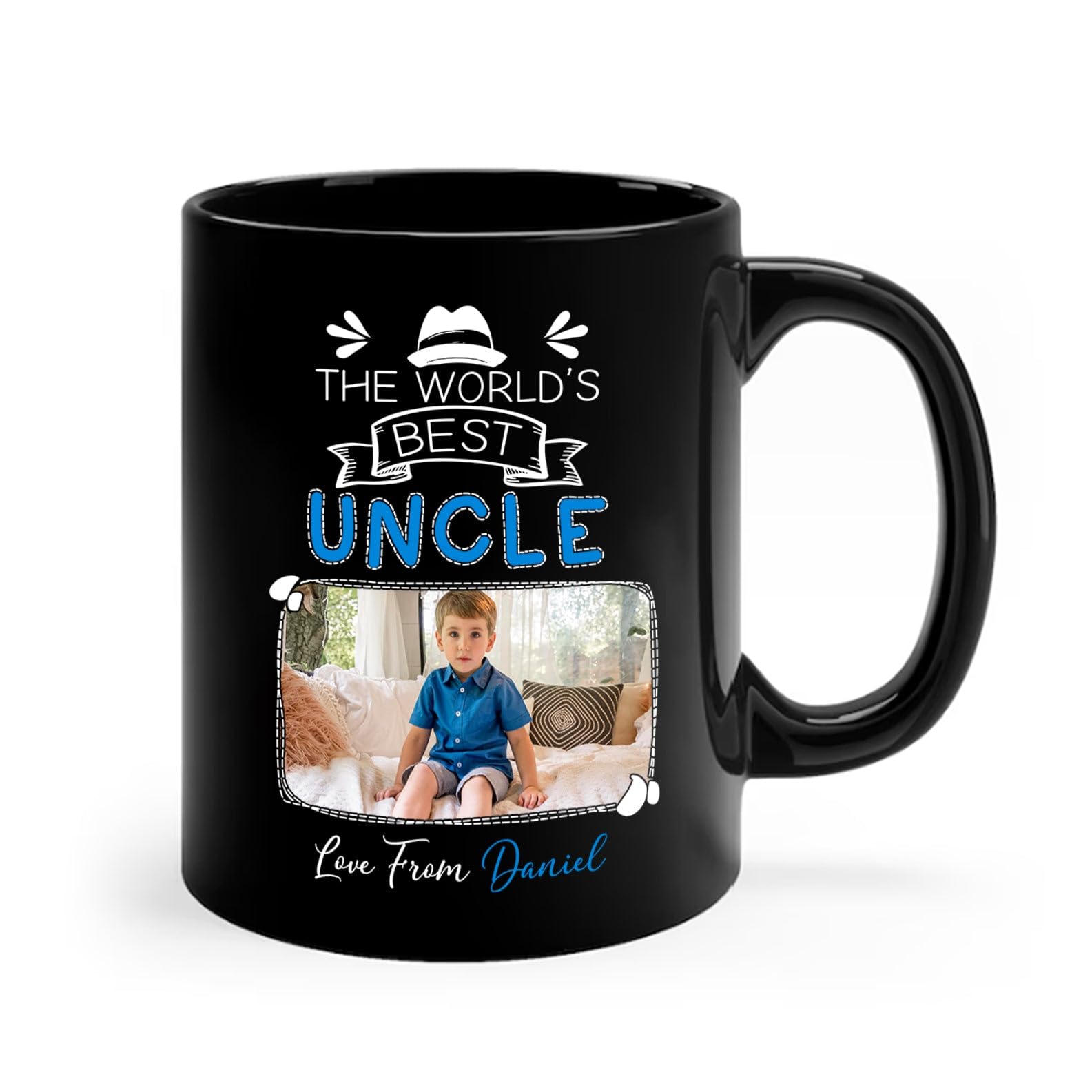 Onebttl Onkel-Geschenk Von Nichte/Neffe – Edelstahl-Isolierbecher 590 Ml, Mit Spruch „Pick You First“