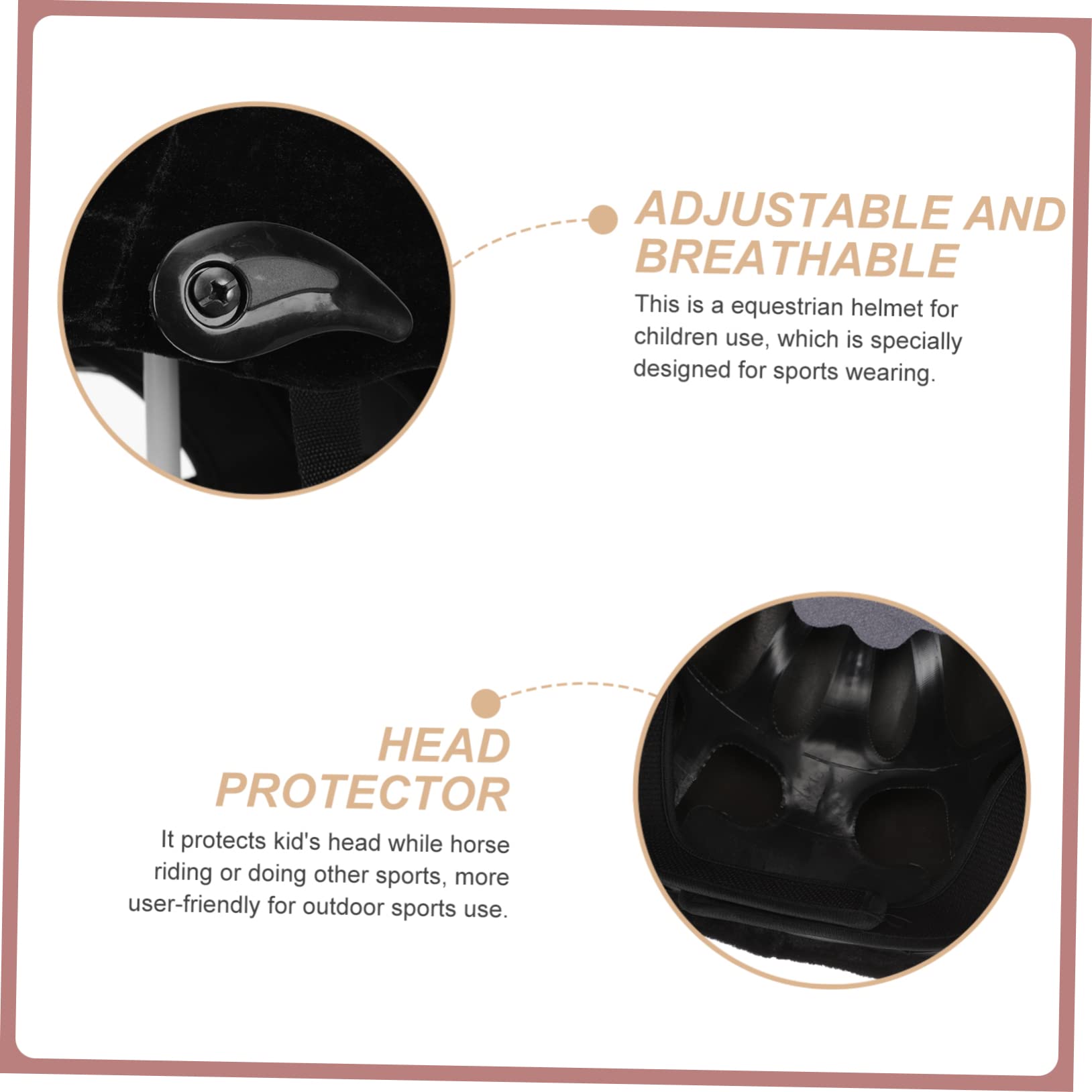 Casco Da Equitazione Per Bambini Equipaggiamento Protettivo Equestre Regolabile Traspirante Materiale Resistente Protezione Sicurezza Per Addestramento Equestre Giovanile