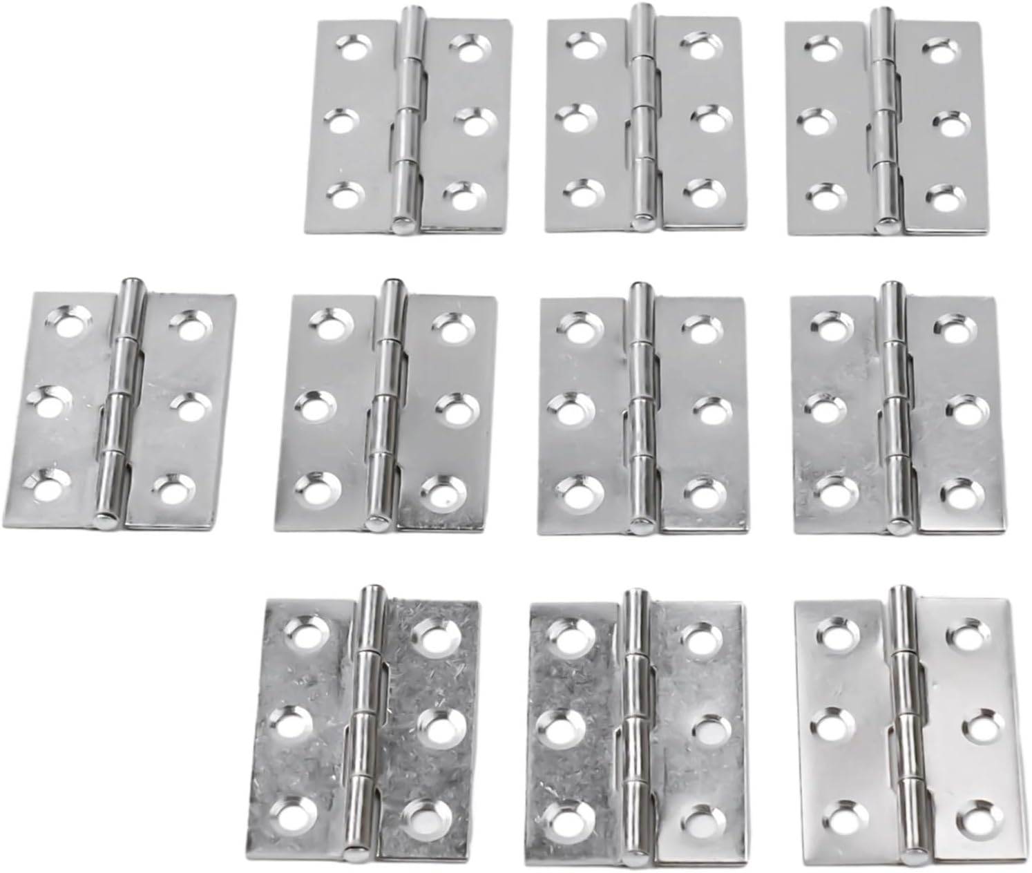 Adjustable Hinges Door Closing Hinges 10pcs Door Hinges Ball Bearing Butt Stainless Steel Hinge Window Furniture