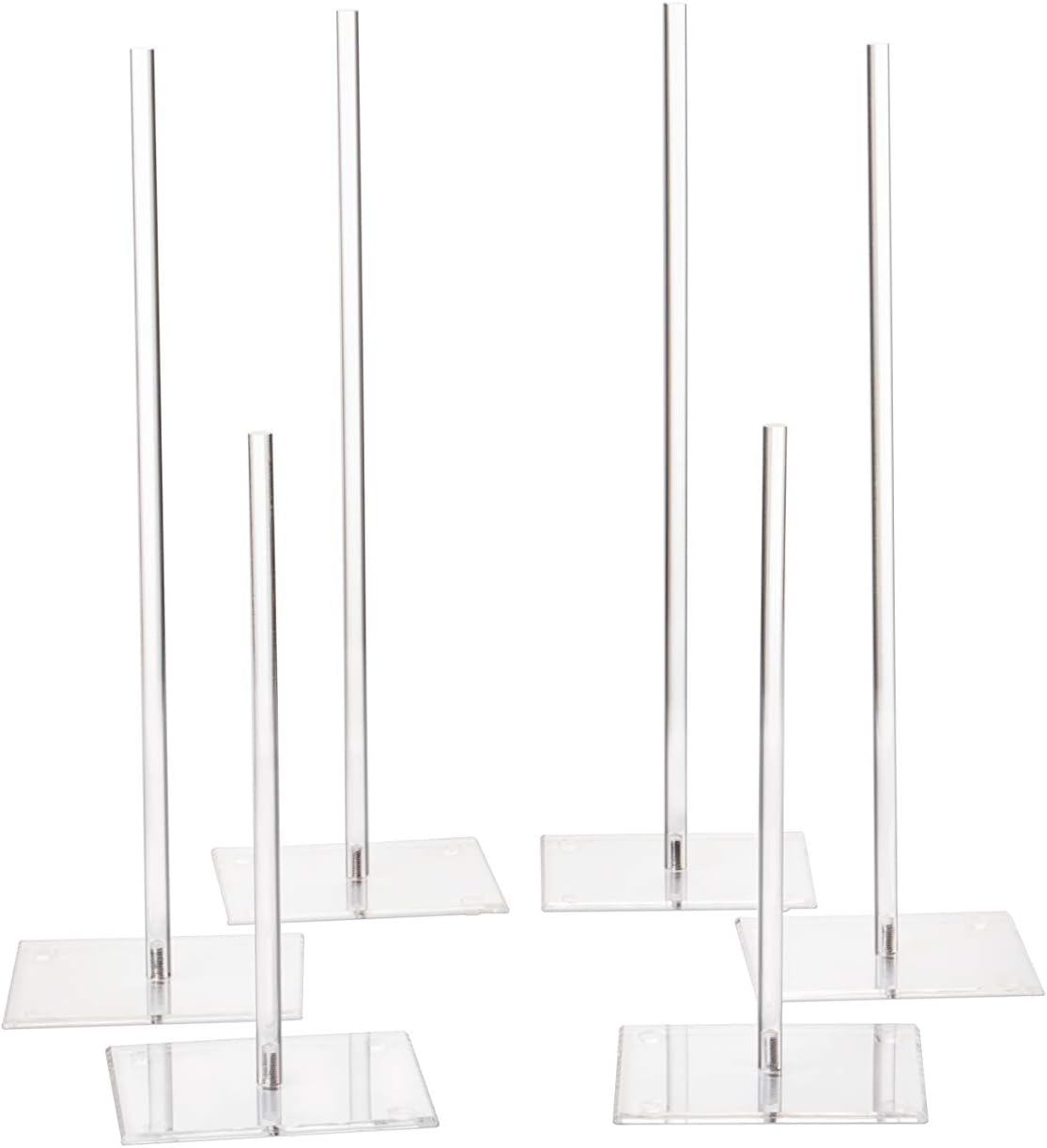 Acrylic Donut Stands, 6 Pack Clear Donuts Display Stand, Doughnuts Tower Holder for Dessert Table, Bagel Holders for Wedding Birthday Treat Parties, Class Reunion, Children's Birthday Party,