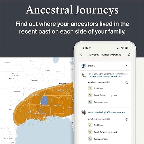 Miniatura 5 de AncestryDNA Kit de prueba genética + membresía de 3 meses de Ancestry World Explorer: resultados genéticos personalizados, prueba de etnia de ADN,