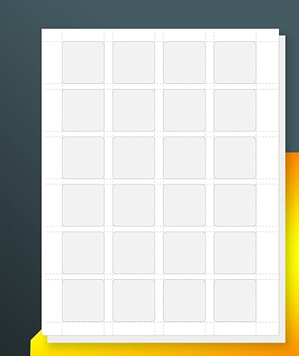 24UP Etiquetas cuadradas de 15 x 15 pulgadas para impresoras láser e inyección de tinta 150 hojas 3600 etiquetas