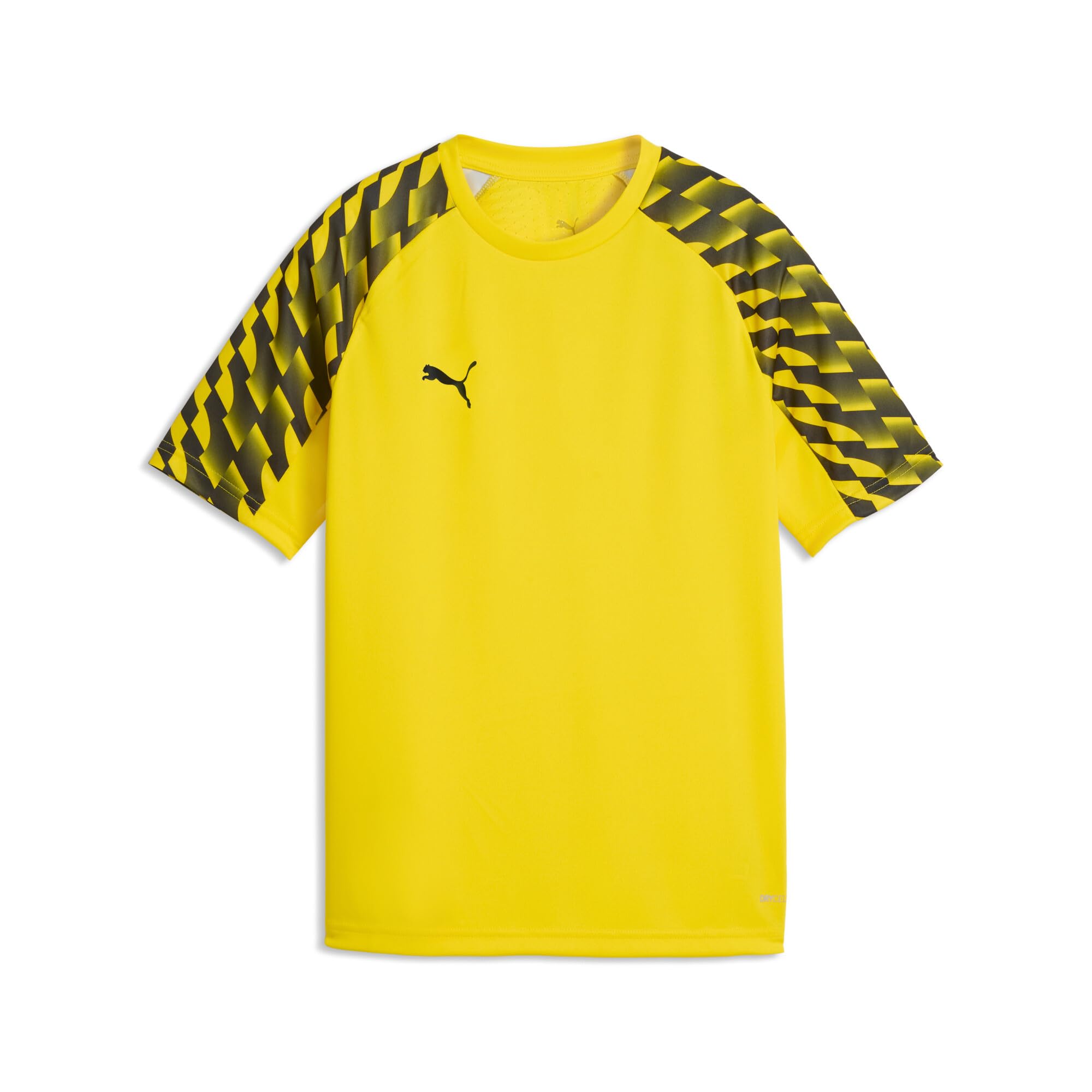PUMA teamLIGA26 Jersey Jr, 116, Faster Yellow Black Black