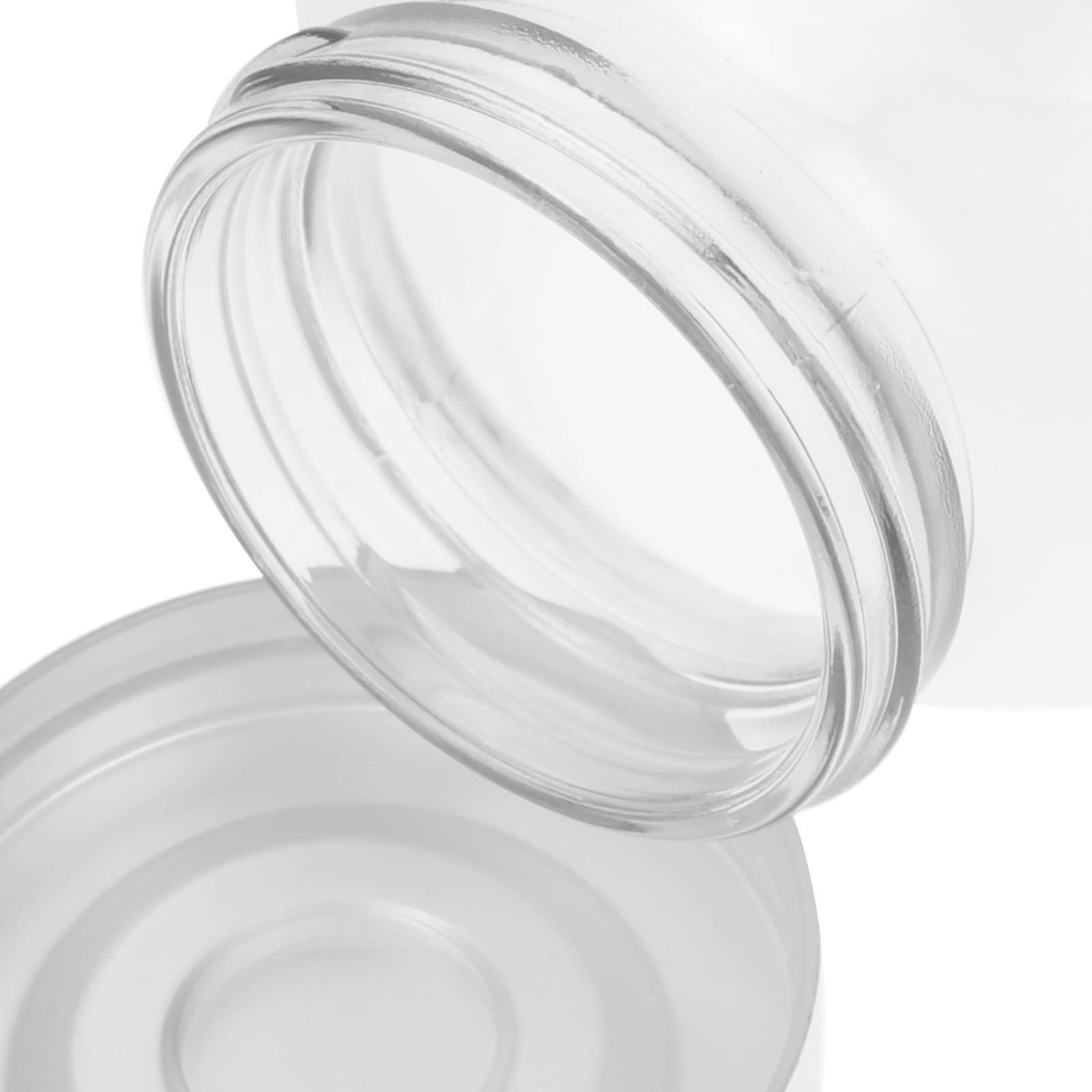 Angoily 10 Stück Bonbongläser mit Deckel 180ml aus Glas und Pp Luftdichte Einmachgläser für Zuhause für Selbstgemacht Bastelprojekte und Kindersichere Aufbewahrung