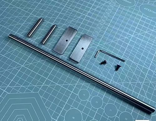 Miniatura 3 de Riel de diapasón obstáculos 11.0x2.2 in - Mini patineta redonda de acero inoxidable para rampas de diapasón y parque