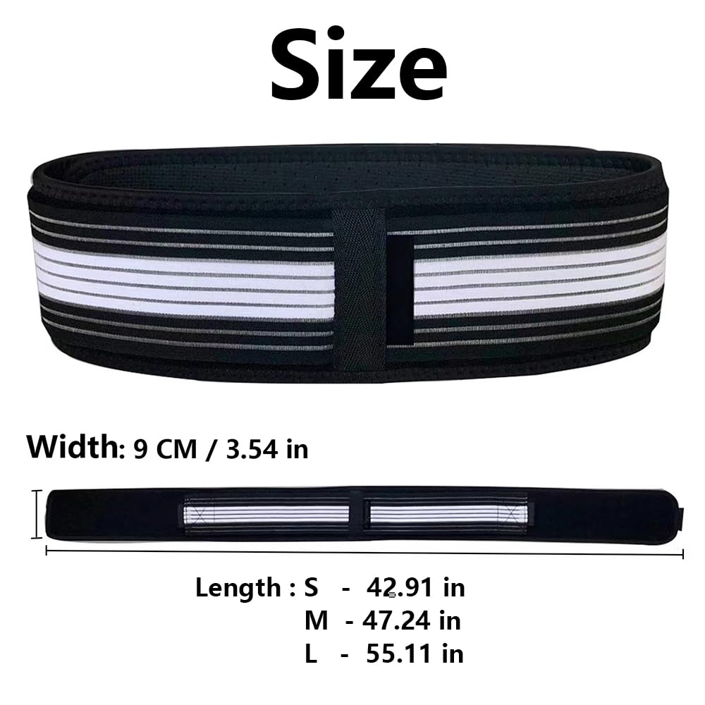 Ceinture Nofela Unisex Back Support Belt for Lumbar Sacroiliac Hip & Pelvic Comfort, Adjustable Daily Wear Stabilizer for Men & Women — view 2
