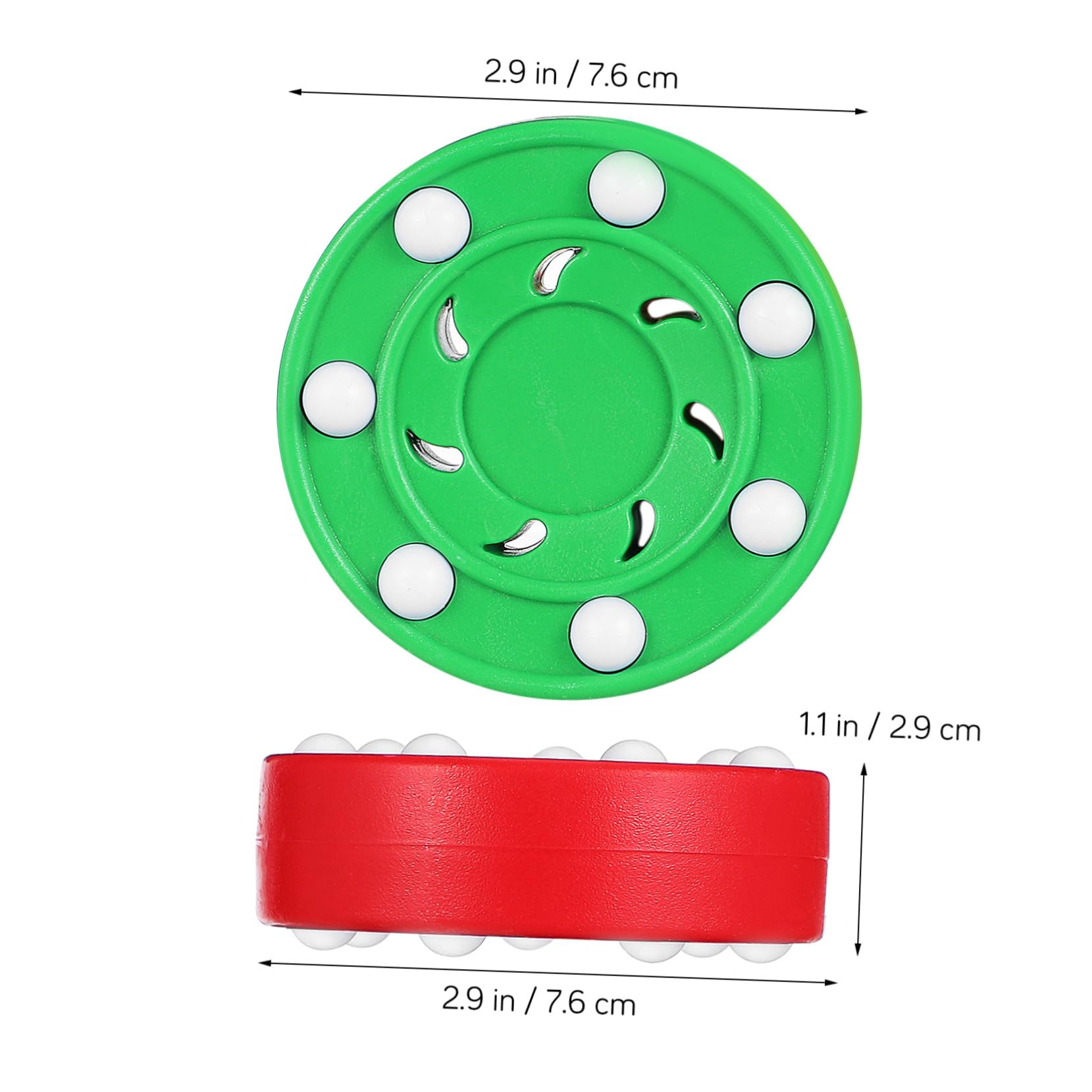 KESYOO 6pcs Ice Hockey Practice Hockey Pucks for Indoor and Outdoor Sport Training Activities Indoor Hockey Puck Weighted Street Floor Training Balls Hockey Balls Abs
