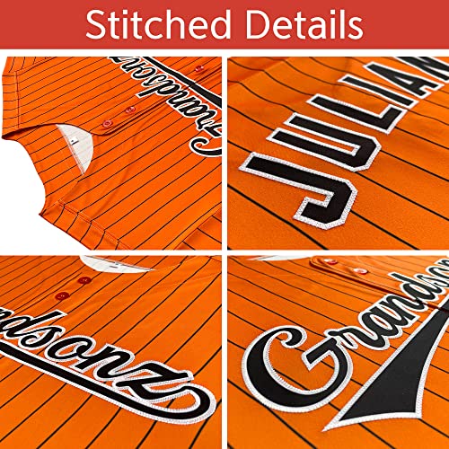 Custom Stripe Baseball Jersey Personalized Pinstripe Softball Shirt Stitched Name Number for Men Women Youth miniatura 3