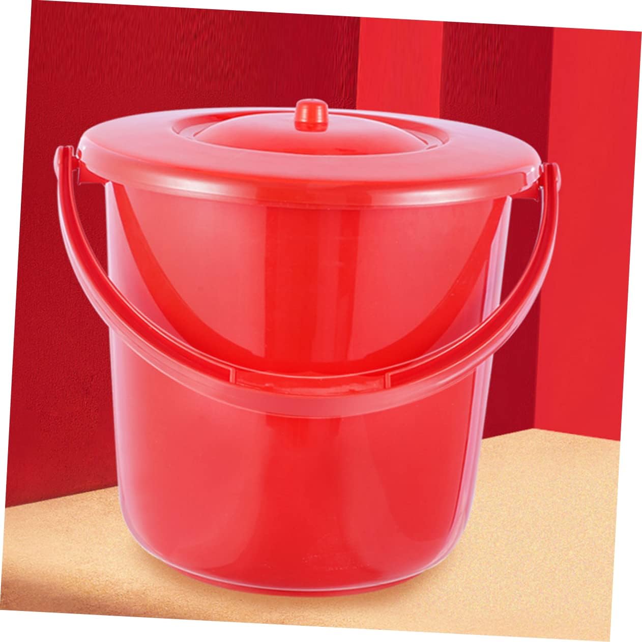 Zerodeko Portable Urinal Chamber Pot Lid Lightweight Compact for Elderly Pregnant Women and Bedpan for Home and Hospital Use