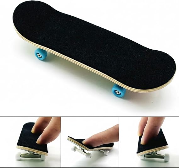 Finger Skateboard Pro Fingerboard Wooden Finger Skateboards with Maple Deck Bearing Wheels for Home Play