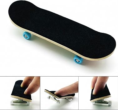 Finger Skateboard Pro Fingerboard Wooden Finger Skateboards with Maple Deck Bearing Wheels for Home Play