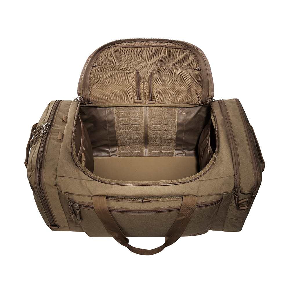Tasmanian Tiger TT Torba oficerska 58L, torba taktyczna do podróży z systemem nośnym do użytku jako plecak i rzepem Molle we wnętrzu, brązowy, 58L