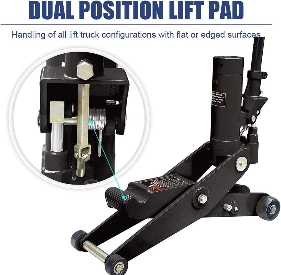 HPDMC 5 Ton (10,000 lb) Capacity Dual Position Hydraulic Forklift Service/Floor Jack : Industrial & Scientific