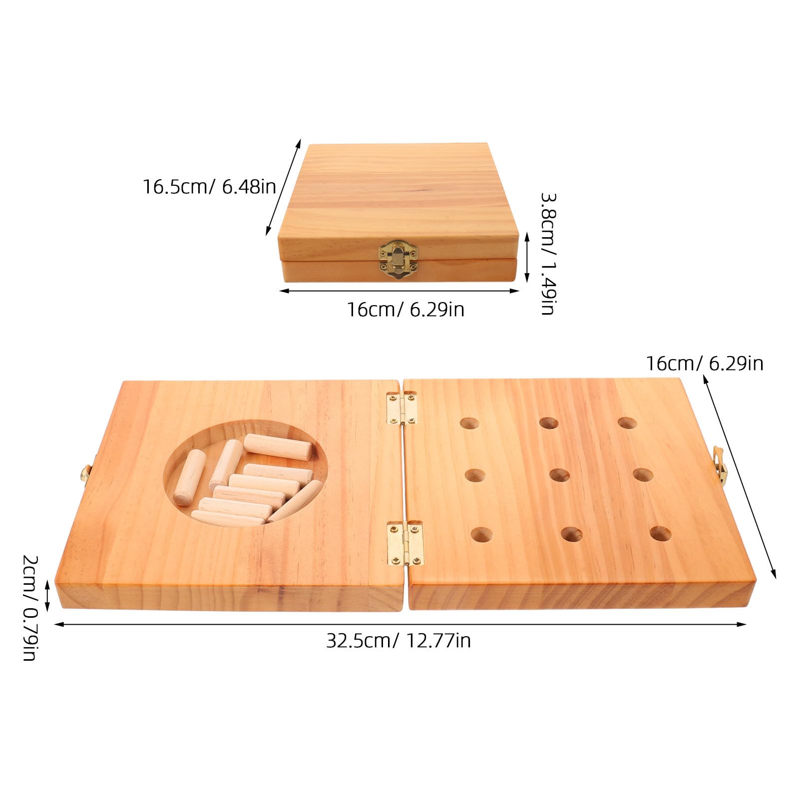 ARTIBETTER Motorikwürfel Holz mit 9 Löchern Verstellbarer Widerstand und Unterstützung der Fingerflexibilität für Krafttherapie und Rehabilitation zu Hause