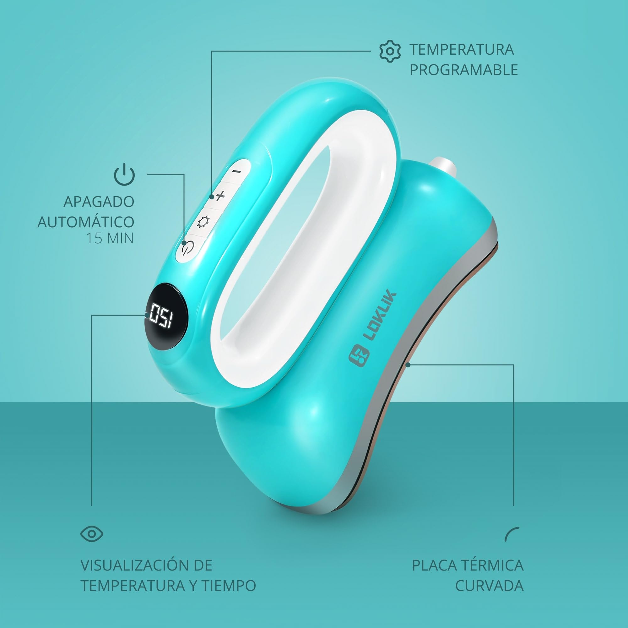 LOKLIK Impress Prensa térmica automática para personalizar gorras, sombreros de tela - prensa térmica - funciona con vinilo, sublimación, papel de transferencia térmica.