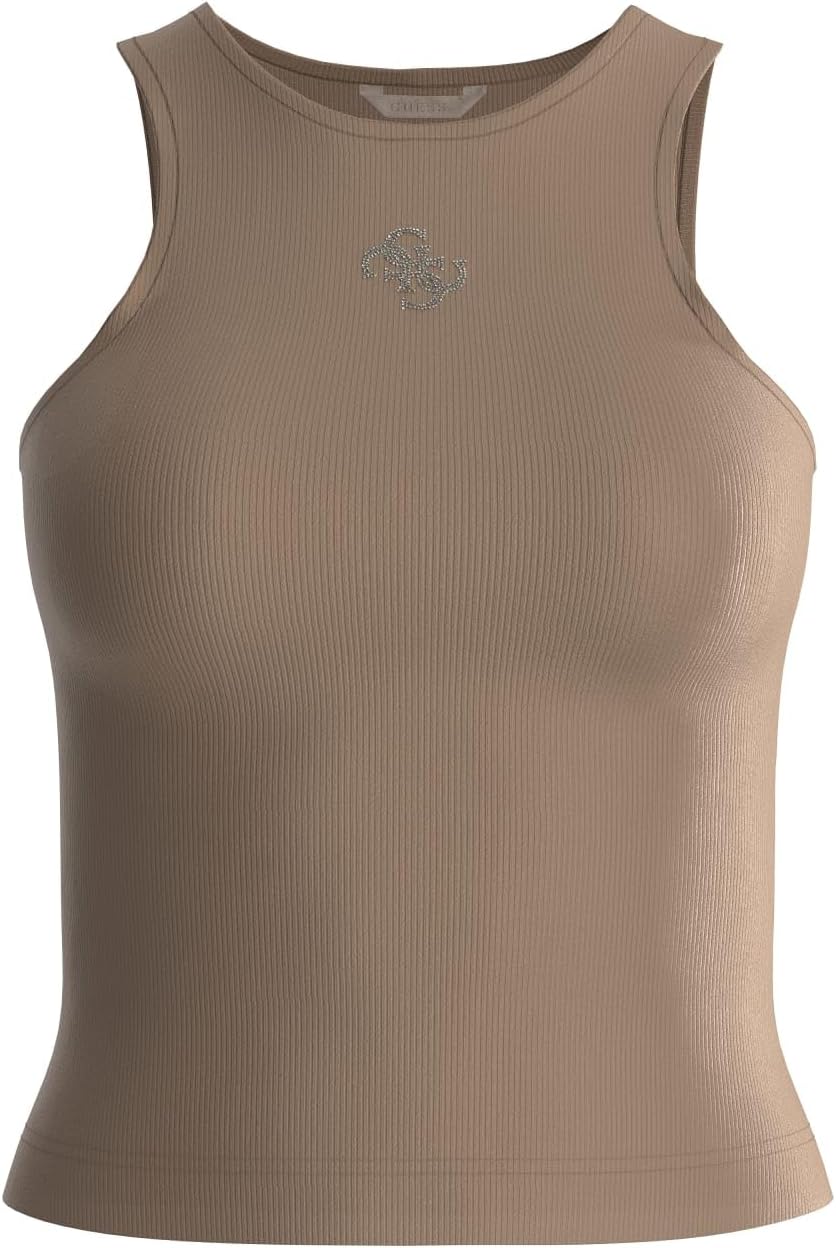Guess Womens Sleeveless Round Neck Guendalina Top