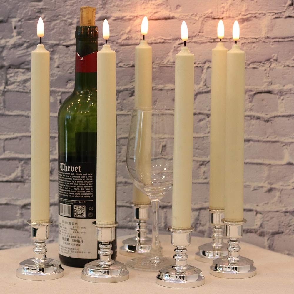 GenSwin Flameless Taper Candles with Remote Timer, Namibia