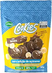 Vitao Cookies Zero Banana Cobertura Chocolate 150G