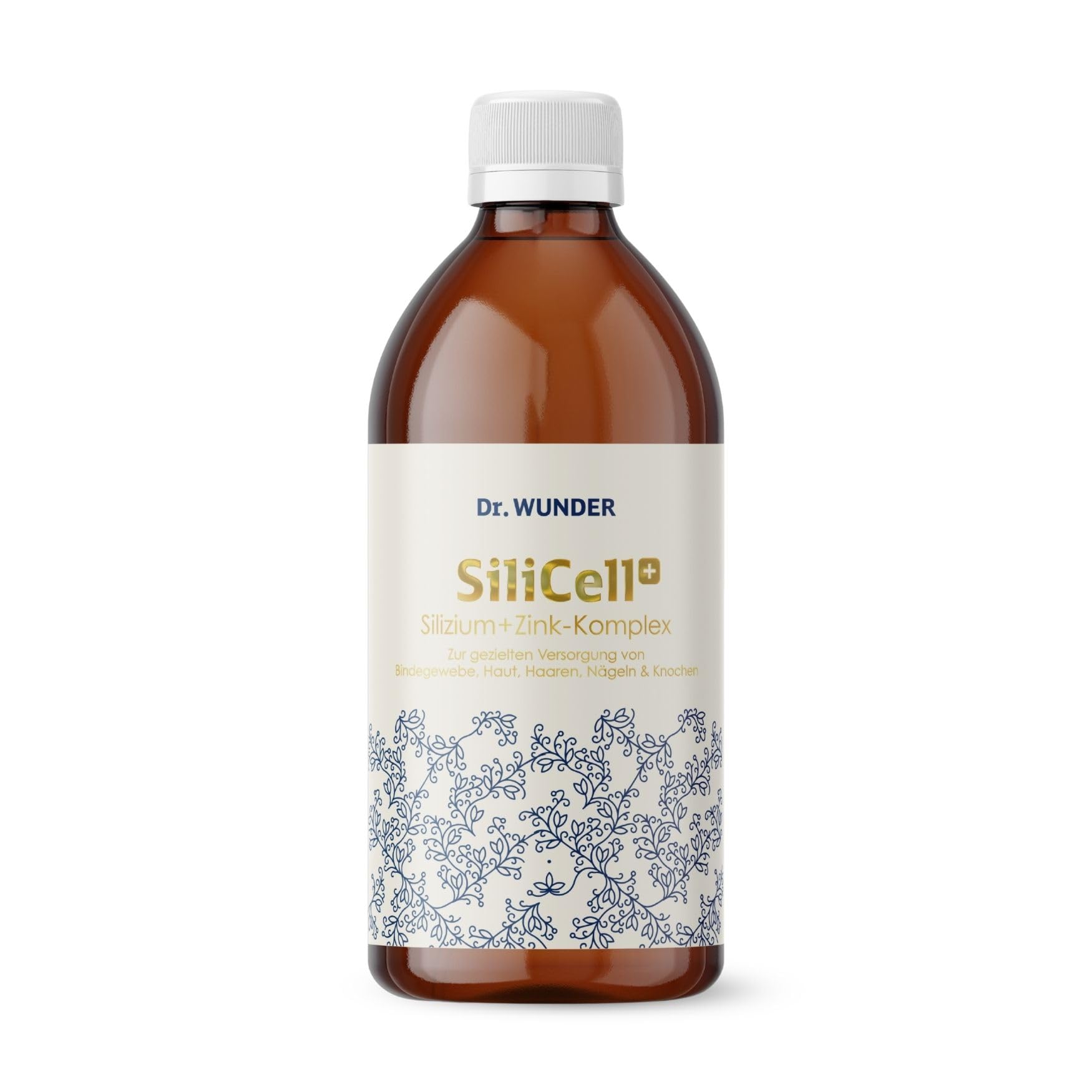 Dr. Wunder Silizium+Zink Komplex 500ml: konzentrierte organische Ortho-Kieselsäure (Silizium) aus Schachtelhalm | für Haut, Haare, Nägel, Knochen & Bindegewebe | Vegan
