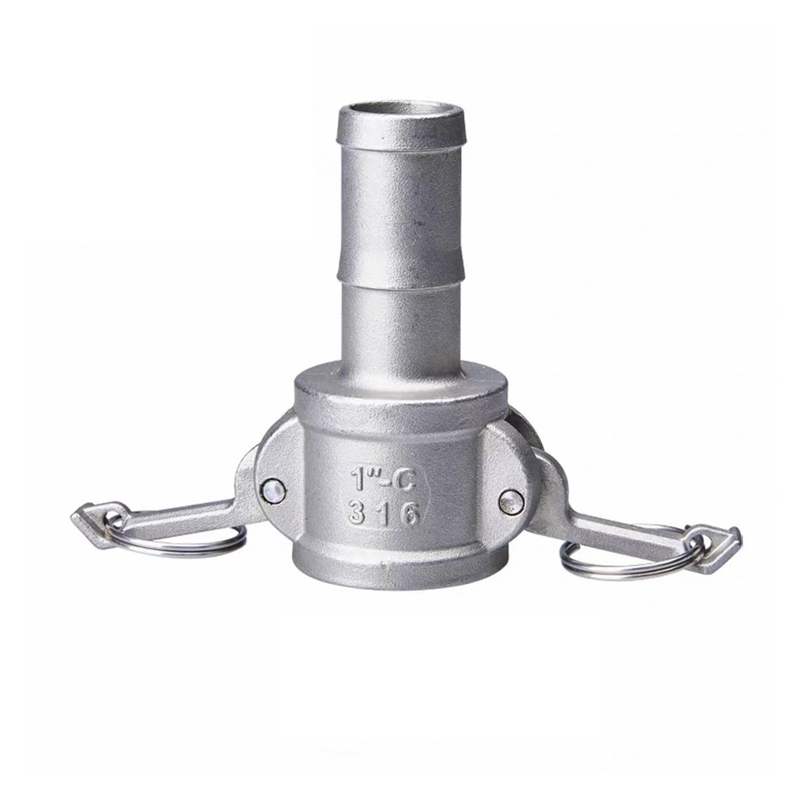 BSPT 1/2" 3/4" 1" 1-1/4" 1-1/2" 2" SS304 Edelstahl Homebrew Camlock Fitting Adapter Barb Camlock Quick Disconnect(D Type,2")