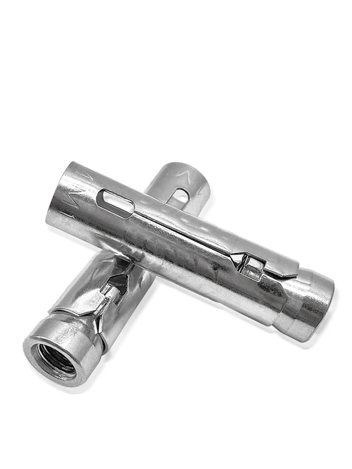 Pernos de Expansión M6 M8 M10 M12 304 Tubo de escala SUS acero inoxidable Perno expansión interno una pieza tres piezas Tornillo anclaje hormigón(M8,50Pcs)