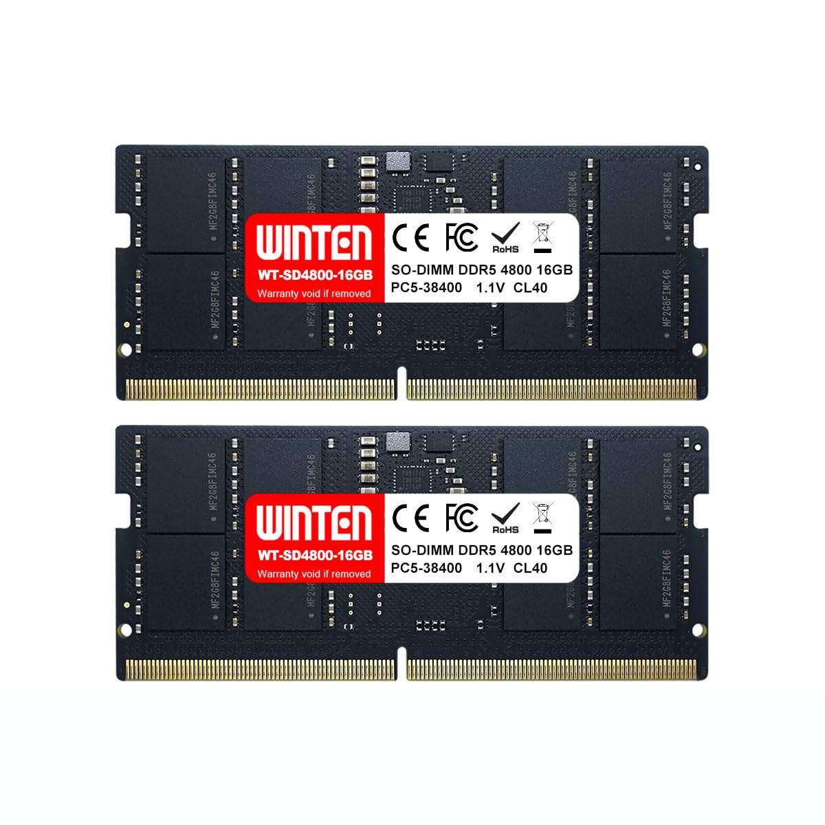 WINTEN DDR4 3200メモリ 32GB×2枚　[箱なし] Amazon.co.jp: WINTEN ノートPC用メモリ DDR4-3200 32GB 260Pin