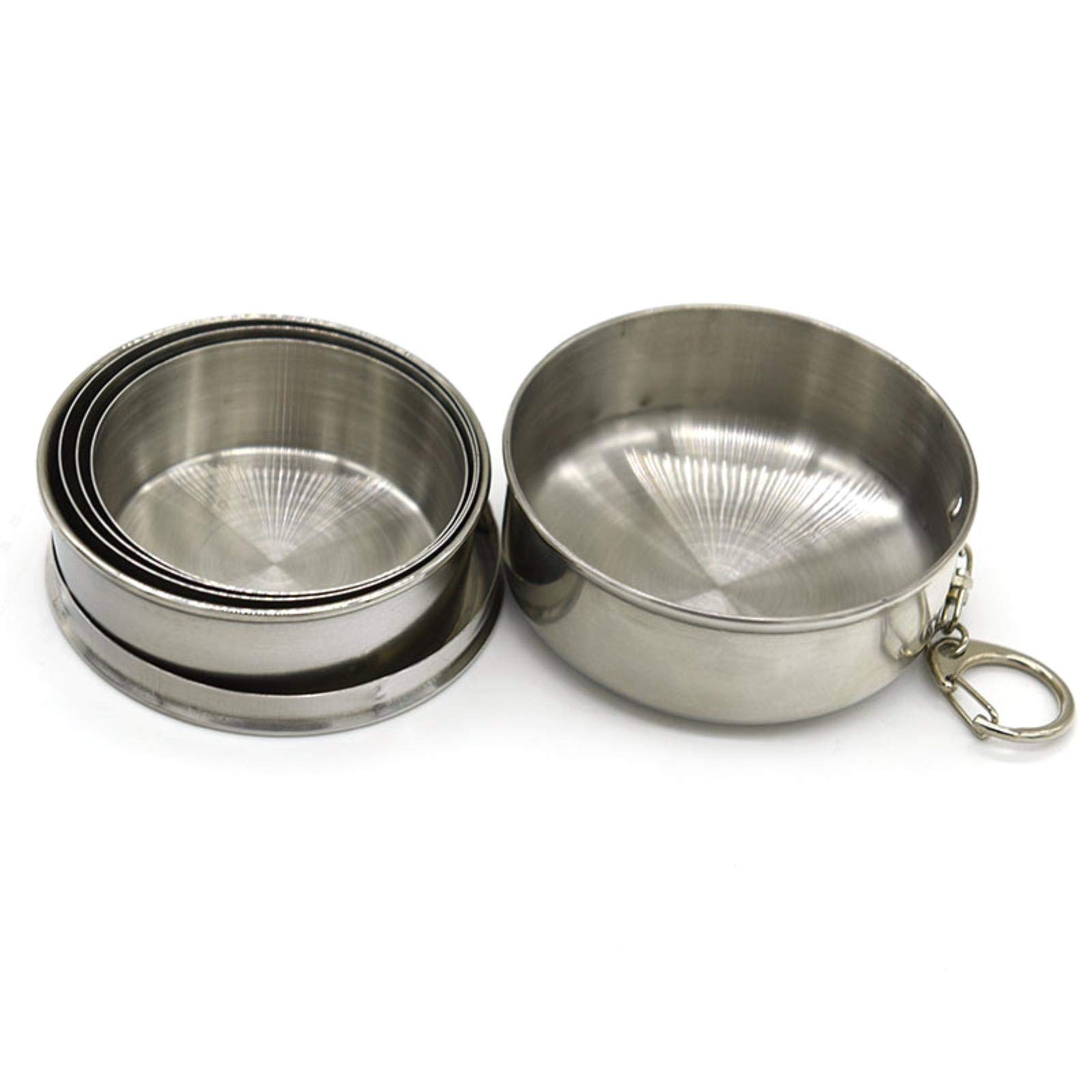 Bicchiere Portatile Campeggio Tazza Pieghevole In Acciaio Inox Bicchiere Telescopico Per Campeggio E Trekking L 533968