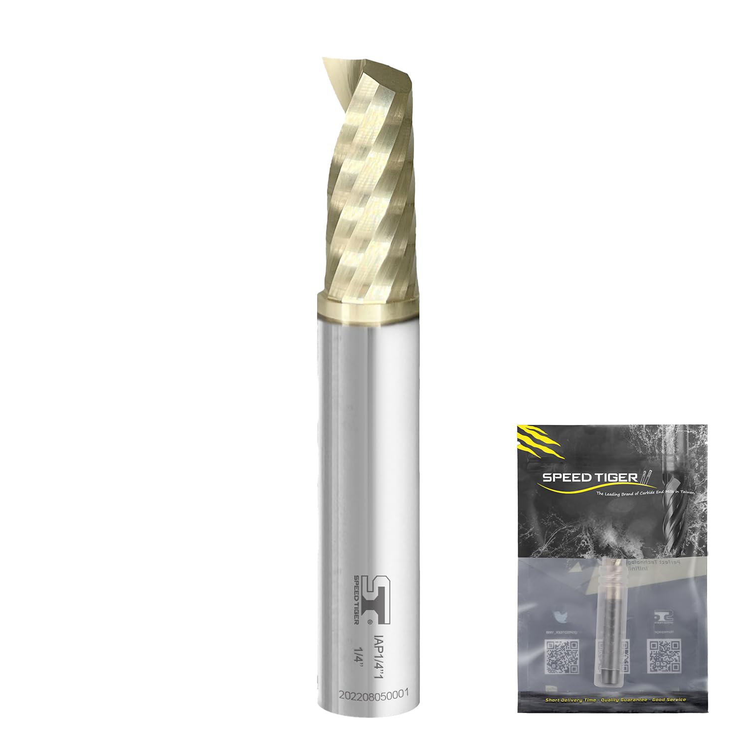 SPEED TIGER End Mill - CNC Spiral O Single Flute -9