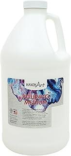 Handy Art Pouring Medium | 64 oz (Half Gallon) Bottle | Smooth & Fluid Viscosity | Made in USA | AP Non-Toxic, Allergy Friendly | Gloss Finish