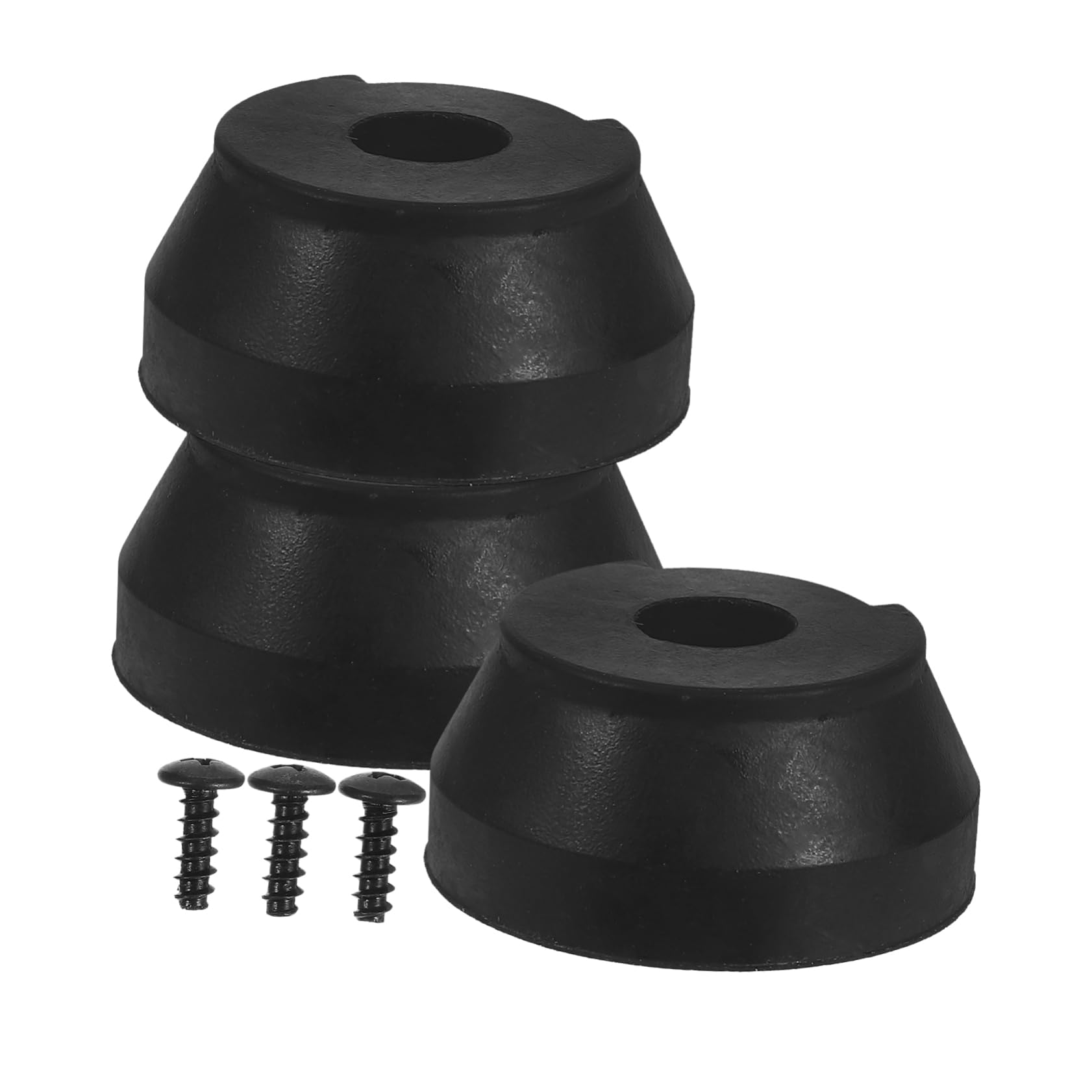 IWOWHERO Tripod Cane Accessories 3pcs Heavy Duty Non-Slip Pads for Enhanced Stability on