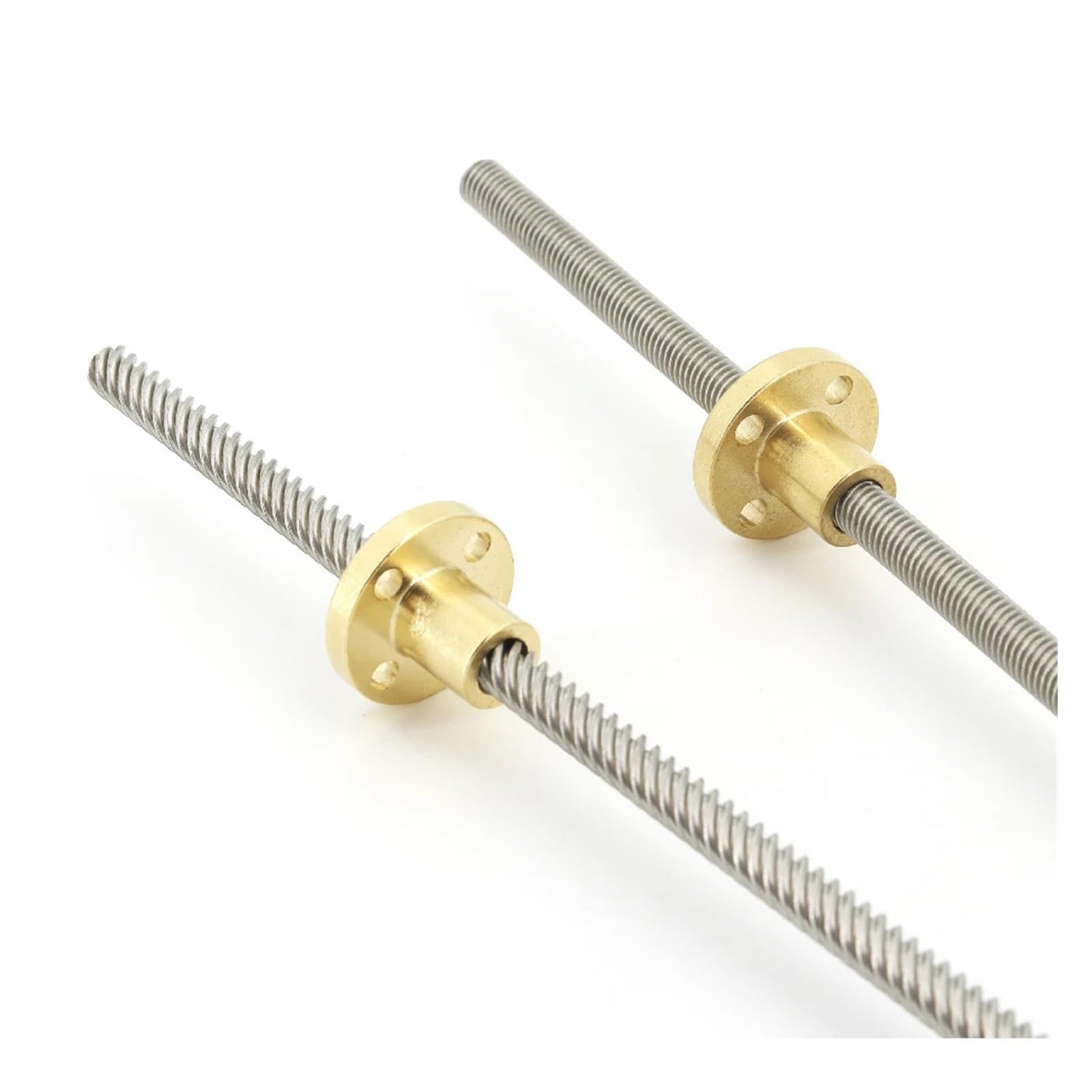 5 sztuk śruby ze stali nierdzewnej 304 T8, długość 540 mm, trzpień trapezowy, 1 z miedzianą nakrętką (pitch 2 mm lead 10 mm)