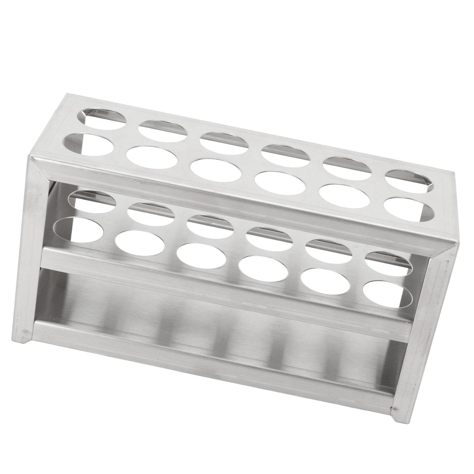 Portaprovette circolare in acciaio inox 30 posti per provette da 21 mm
