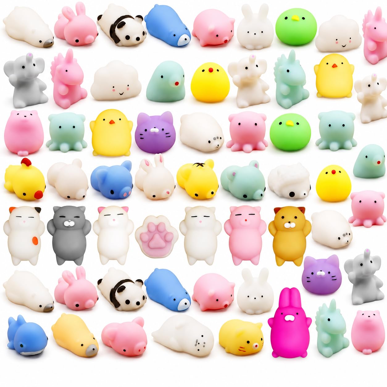 70Pcs Mini Squishies, for Quiet Moments & Daily Calm