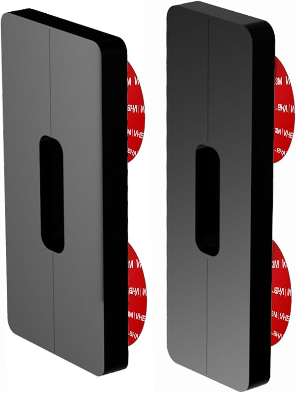 2 Pack No-Drill Mount Compatible with Aosu, Arlo, Blink, Eufy, Nest, Netamo, Reolink, Tapo, Wyze Video Doorbell Wired Battery Doorbell Plus Wireless Security Camera Adhesive Plate