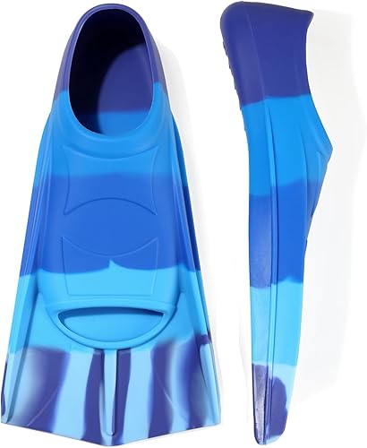 Vista 300 de Aletas de natación para niños, aletas cortas para niños, aletas de natación para entrenamiento de natación para niños y niñas principiantes Un