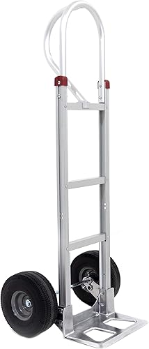 Dutro Loop Handle - Carro de mano de aluminio con ruedas no planas, capacidad de 550 libras