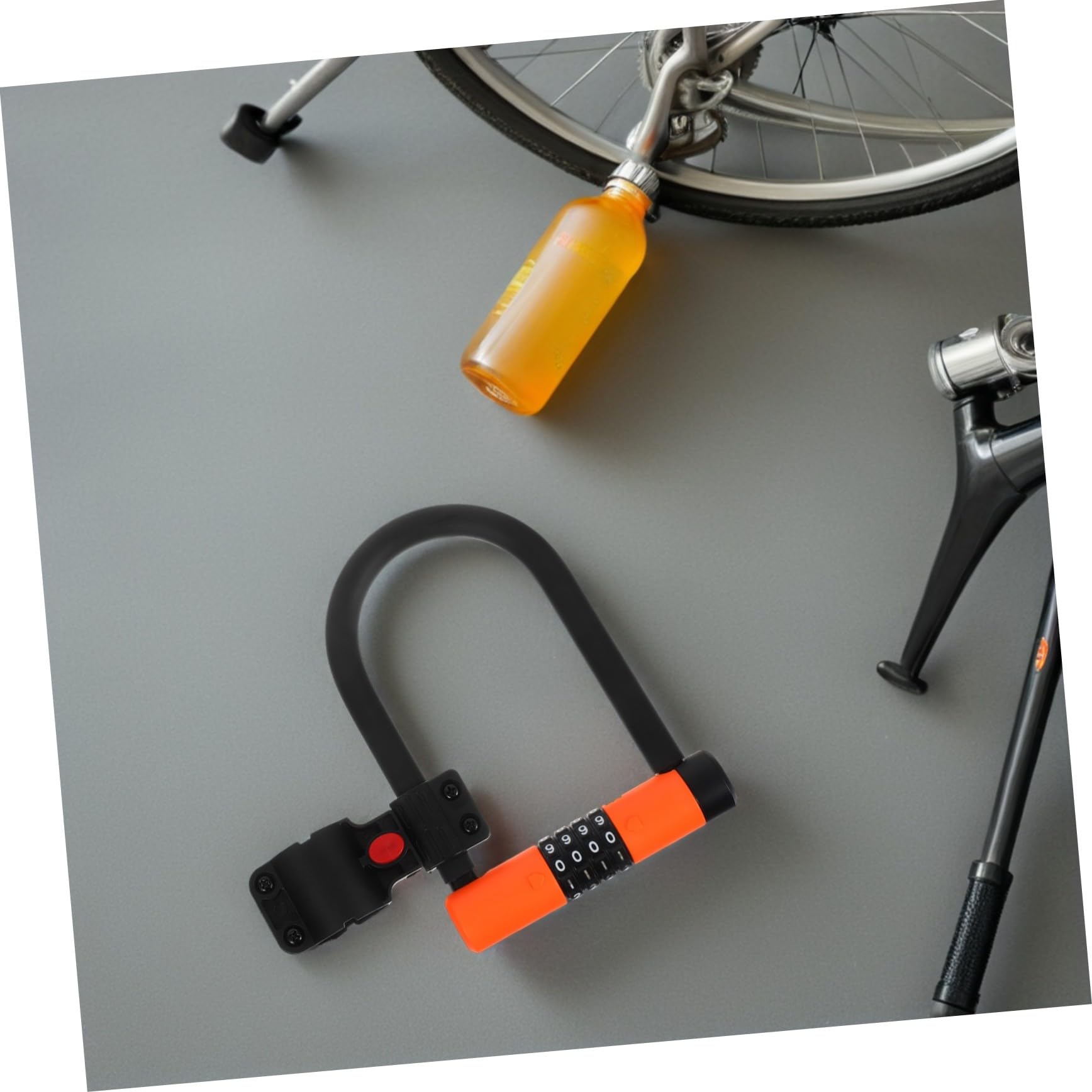 Lucchetto Bicicletta U Lock Combinazione Resettable Antifurto per E-bike Scooter Moped Sicurezza Portatile e Resistente per e Pieghevoli