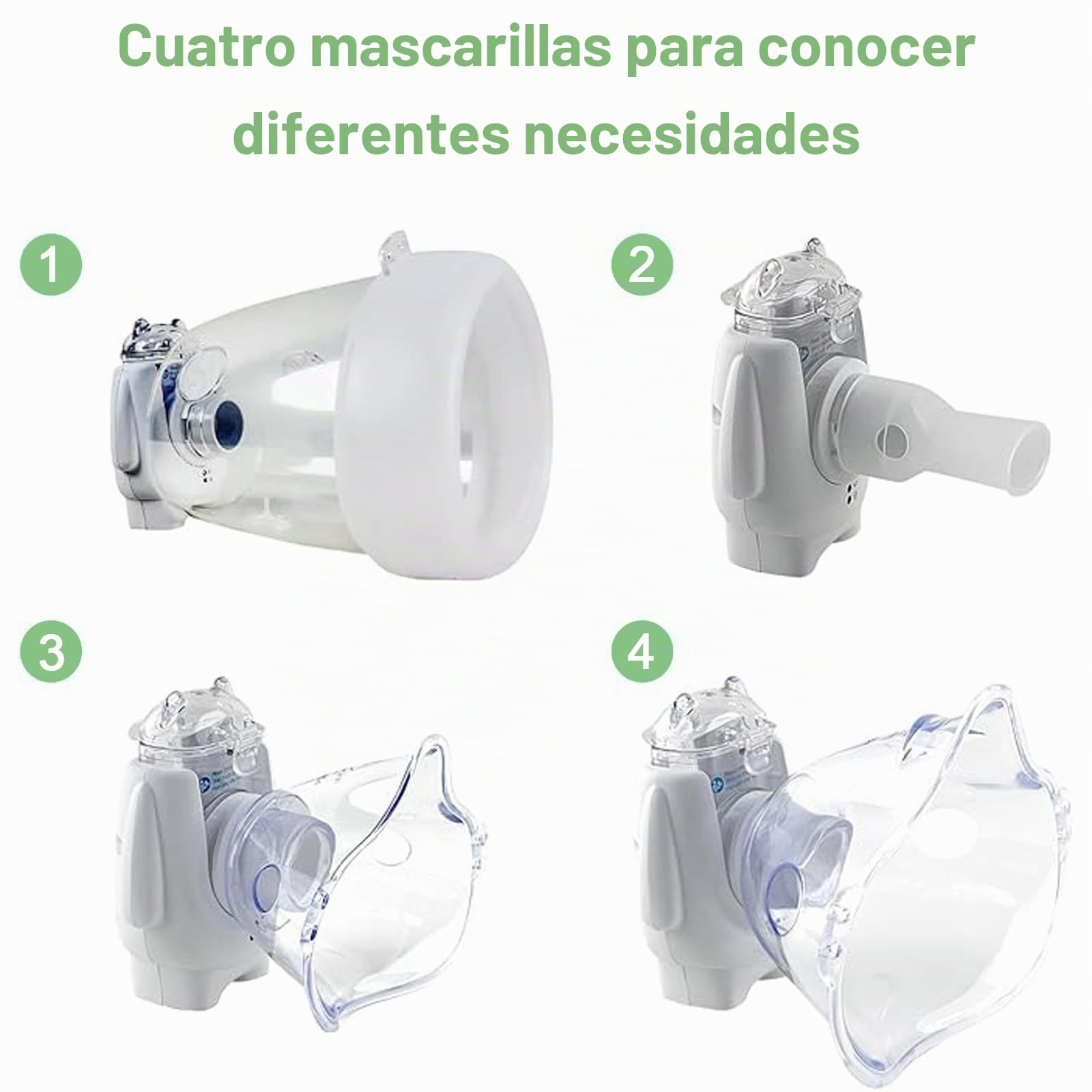 Nebulizador para Mascotas Grandes, nebulizador para Perros y mascarilla de inhalación para Perros Grandes, silencioso y Ligero(L).