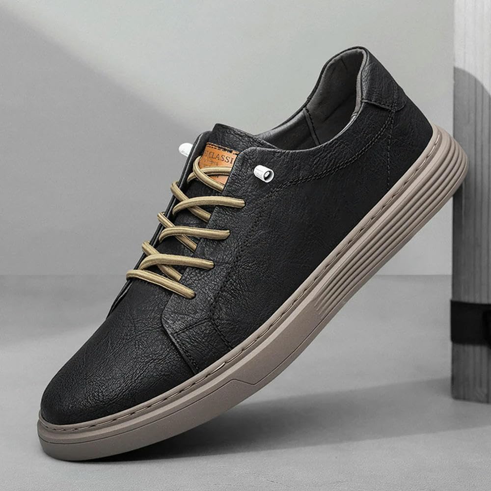 ZBDZSW - Zapatos casuales de cuero para hombre, con cordones, Oxford, para correr, correr, oficina, zapatos de vestir para hombre