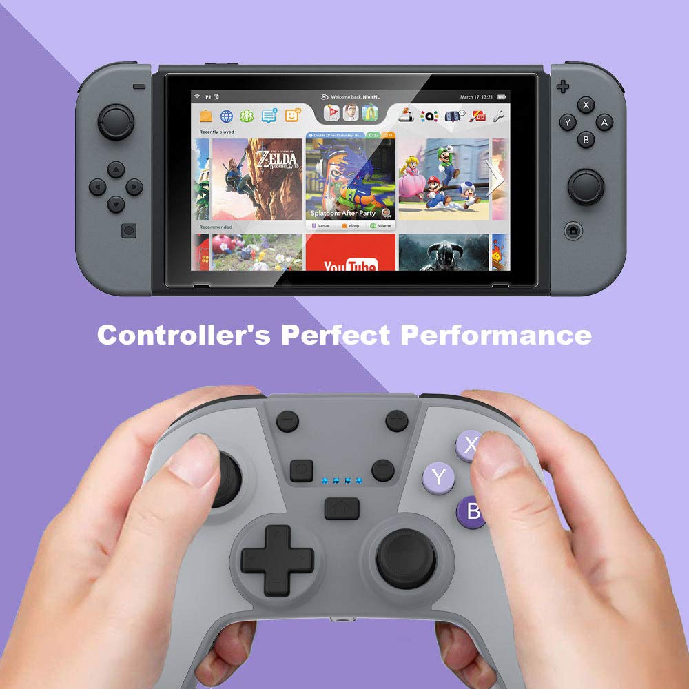 EJGAME Wireless Controller for NSwitch,Supports Wake Up,Turbo,Motion