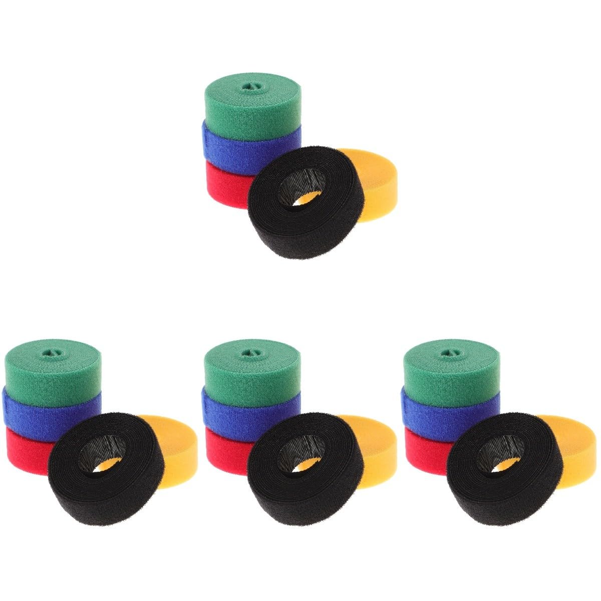 Housoutil 4 Sätze Drahtbinderücken Tucking Belt Kabelwickler Selbstklebendes Kordel-organizer-klebestreifen Kabelorganisatoren Draht-organizer-streifen 5 Rollen * 4