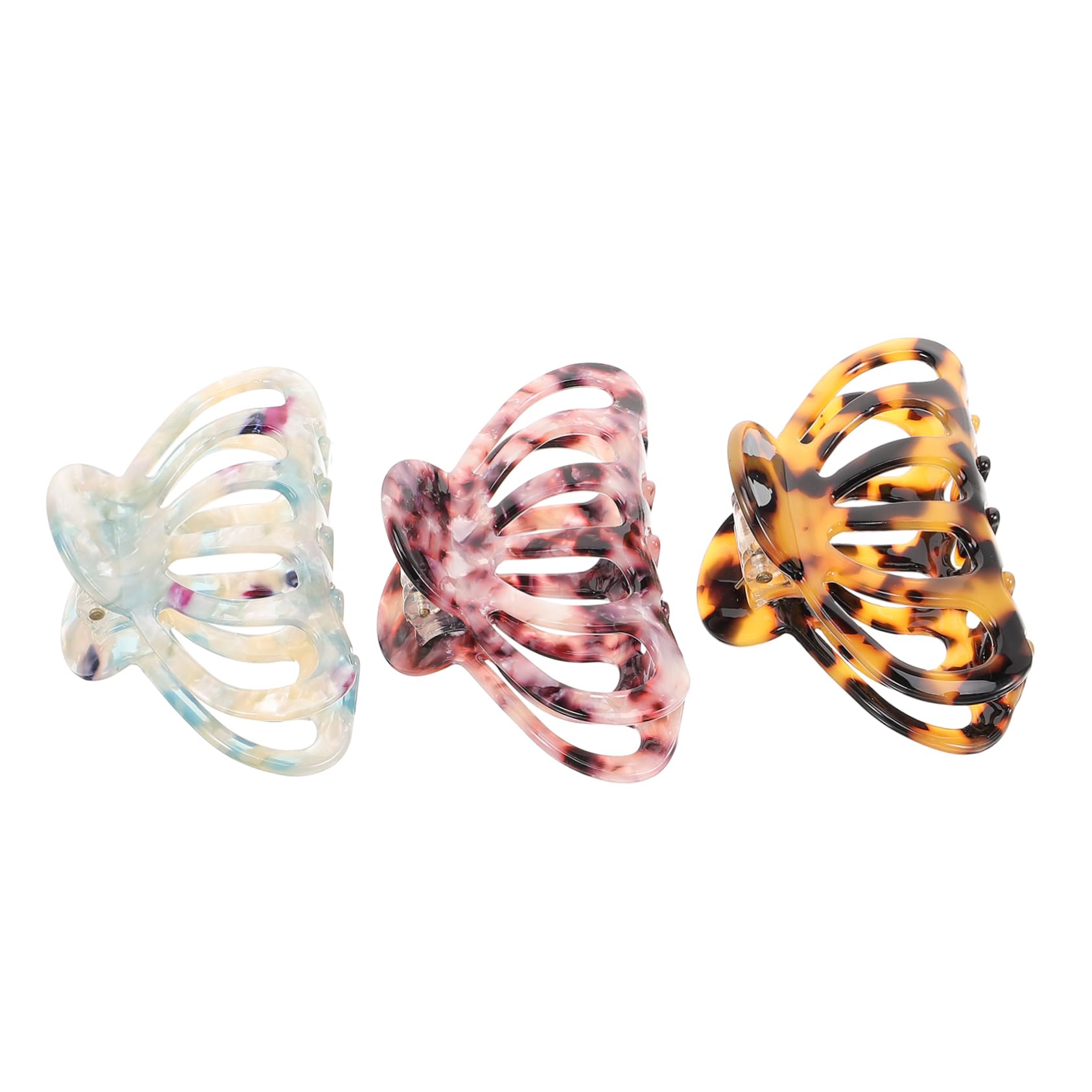MAGICLULU 4 Set Di Fermagli Per Spessi Da Donna Grandi Fermagli Anti-scivolo Per Feste Uso Quotidiano 3 Pezzi * 4