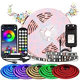 Modos de música y micrófono: las tiras led cuentan con un modo de música inteligente y un micrófono integrado con sensibilidad ajustable que te permitirá organizar una fiesta romántica con música. El color de las luces cambia según el ritmo de la música o del micrófono
