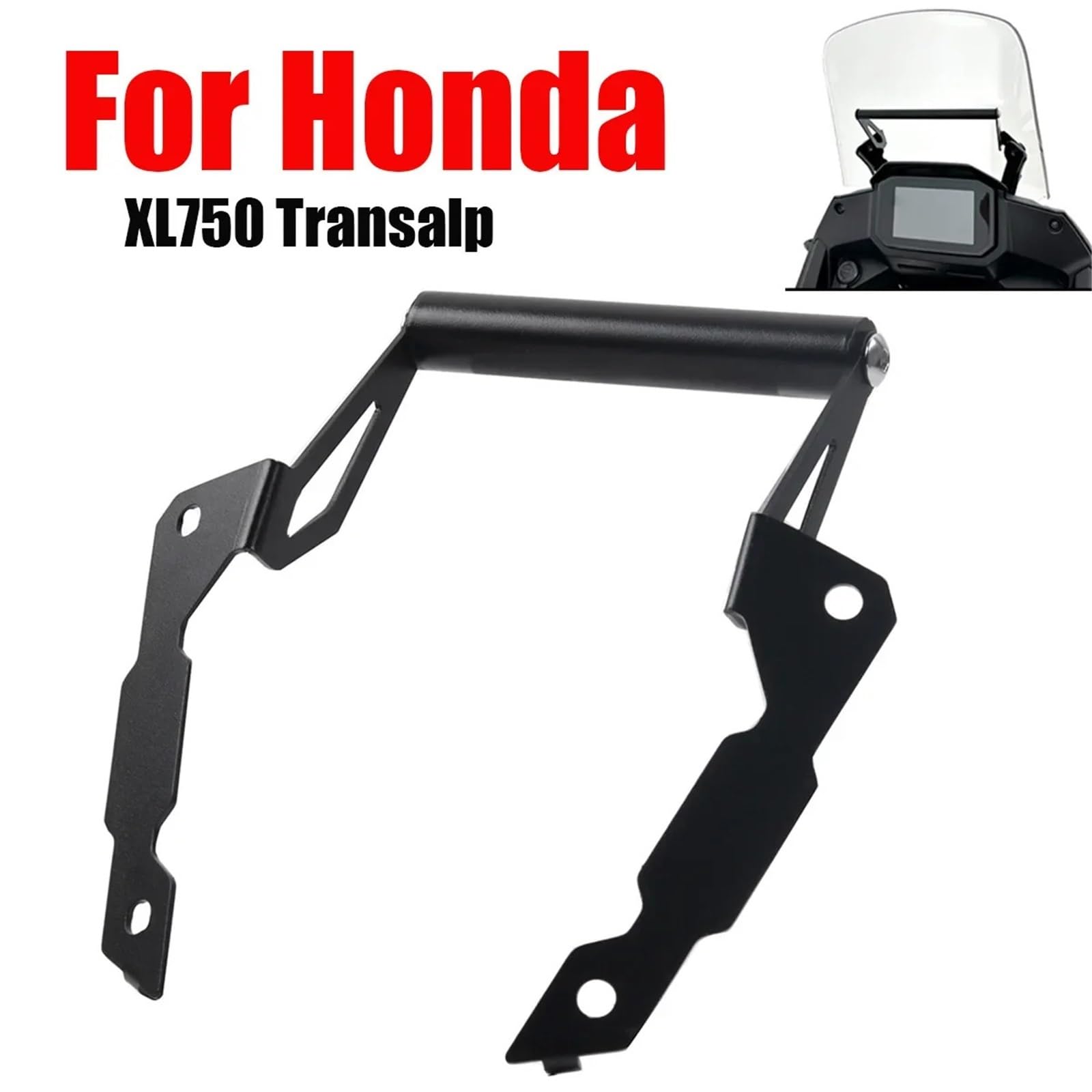 Pasuje do Honda XL750 Transalp 750 Uchwyt na nawigację GPS Uchwyt na telefon Stojak Akcesoria motocyklowe Uchwyt do nawigacji GPS(12MM)