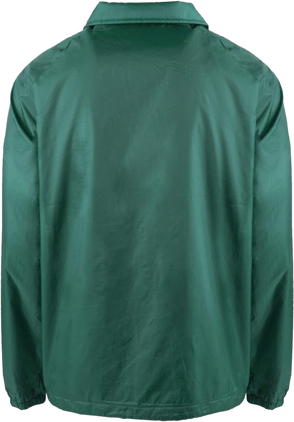 Shaka Wear Men’s Coach Jacket – Classic Windbreaker Nylon Water Resistance Relaxed Fit Snaps Blank Coat