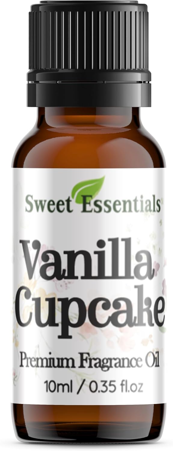 Vanilla Cupcake, 10ml (0.35fl oz) Premium Fragrance Oil, Aromatherapy, Diffuser, Crafts, Soap, Home Scents, Bath & Body, DIY Parfum and Much More. Versatile & Long-Lasting by Sweet Essentials