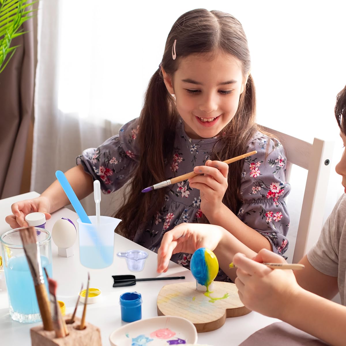 Set Bicchieri Misuratori In Silicone Per Resina | 600ml + 2x100ml Con Spatola E Accessori | Per Artigianato - Foto 4